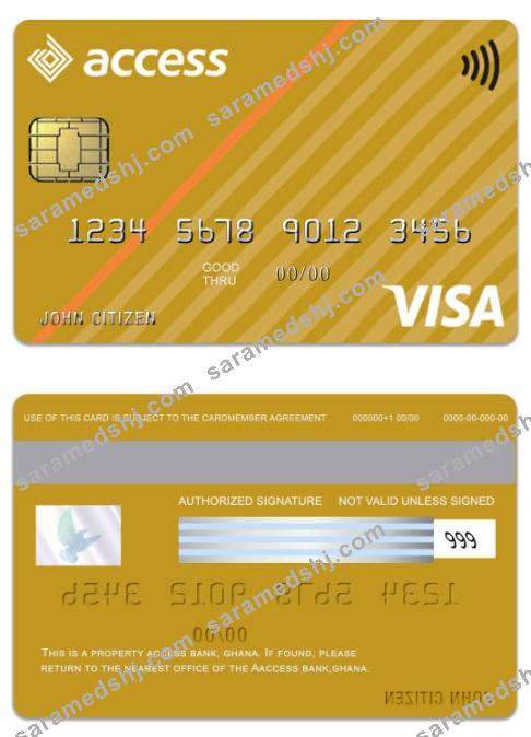 Ghana Access Bank visa gold card